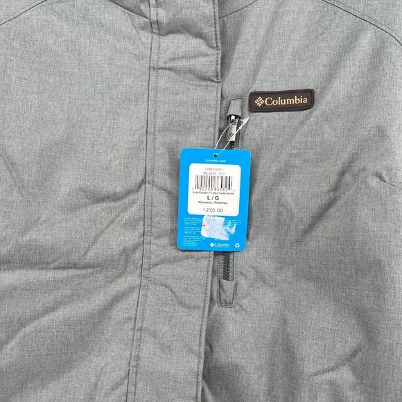 Columbia Women's Suttle Mountain Long Insulated Jacket Coat Parka Grey NWT sz L - Picture 3 of 11